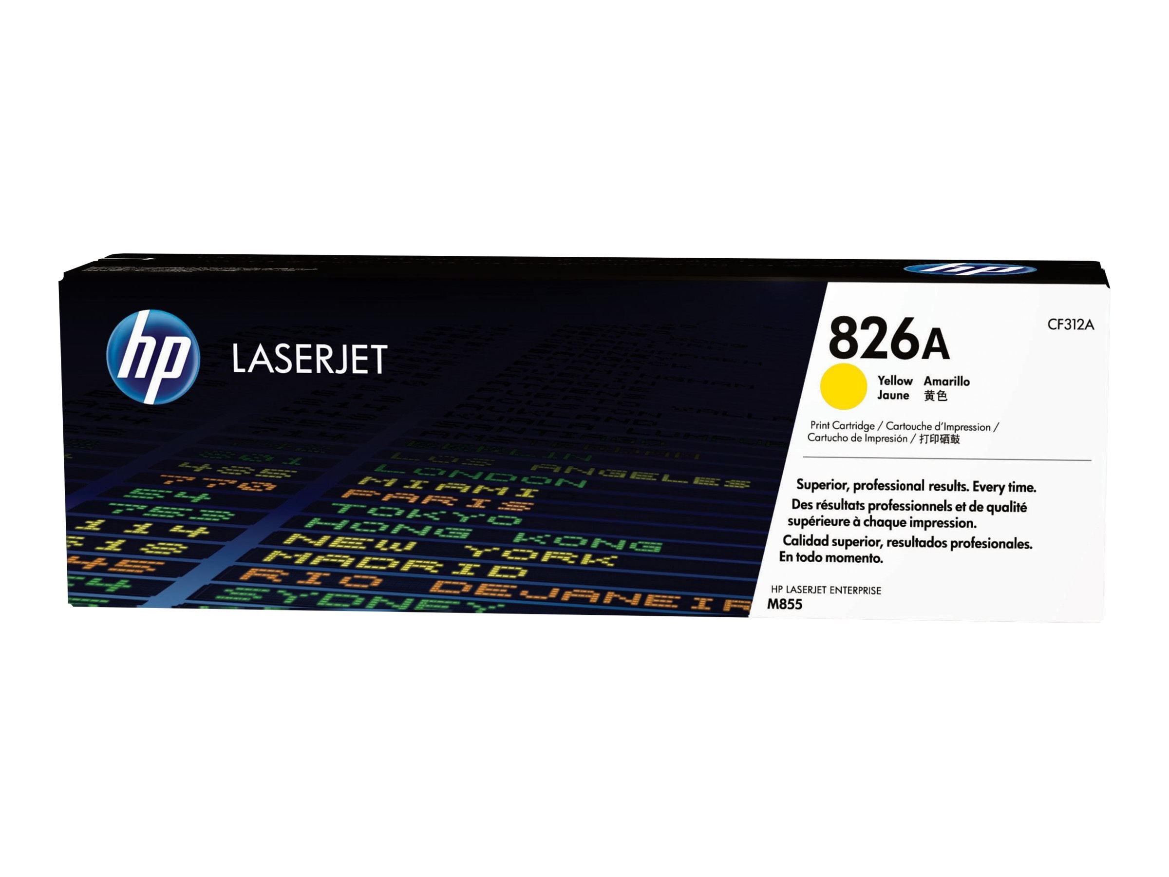 HP 826A Original Toner gelb Seitenansicht