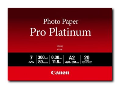 CANON PT-101 Fotopapier Pro Platinum A2 20 Blatt - Vorderansicht