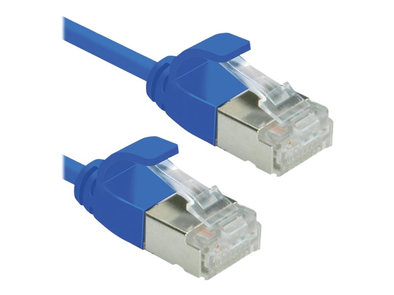 ROLINE GREEN U/FTP Patchkabel Kat.6A Class EA LSOH slim blau 5m - Detailansicht
