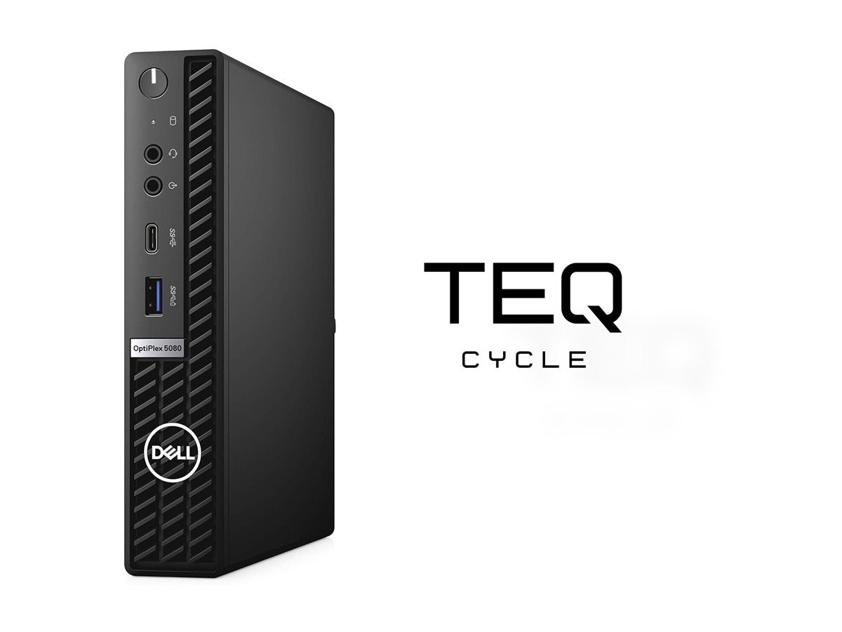 TEQCYCLE Dell Grade A Optiplex 5080 Micro Intel Core i5-10500T 16GB 256GB M.2 WIFI W11P Premium
