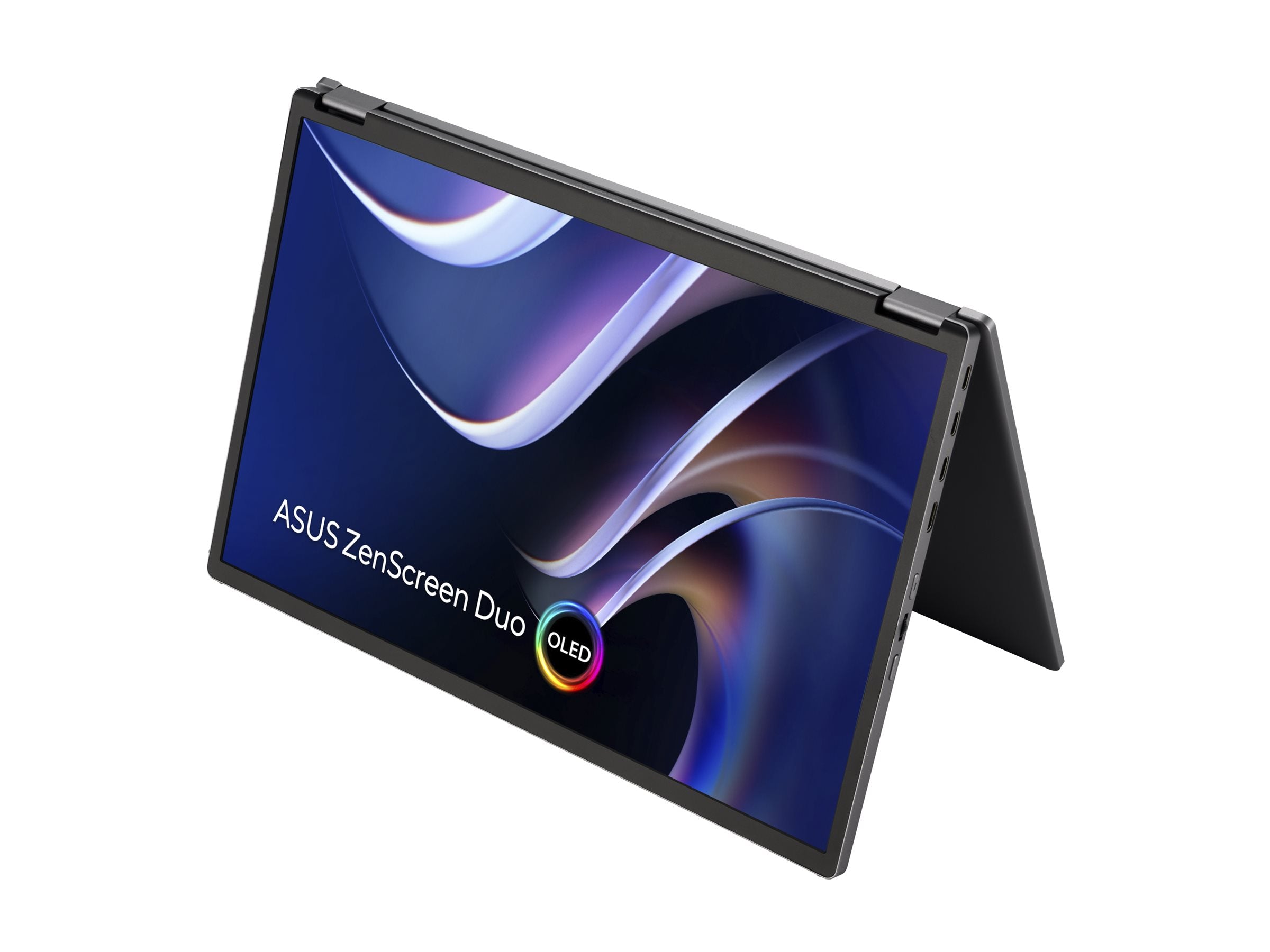 ASUS ZenScreen Duo OLED MQ149CD Monitor seitliche Ansicht