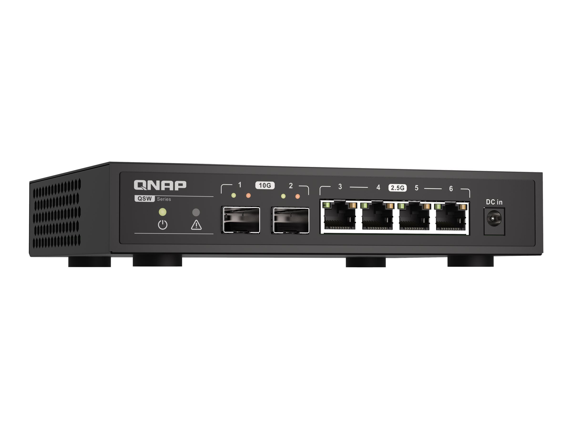 QNAP QSW-2104-2S unmanaged Switch Rückansicht