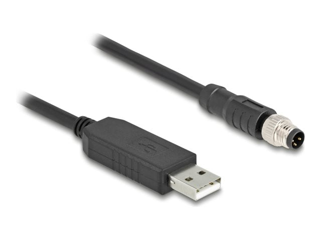 DELOCK M8 Serielles Anschlusskabel USB 2.0 Typ-A Stecker Vorderansicht