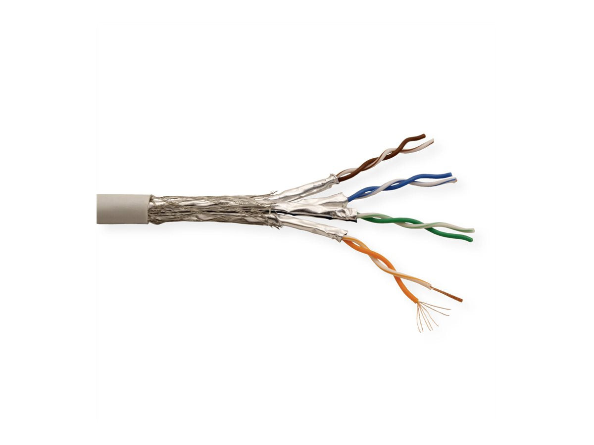 ROLINE S/FTP Kabel Kat.6A Class EA Litze 300m - Kabelaufwicklung