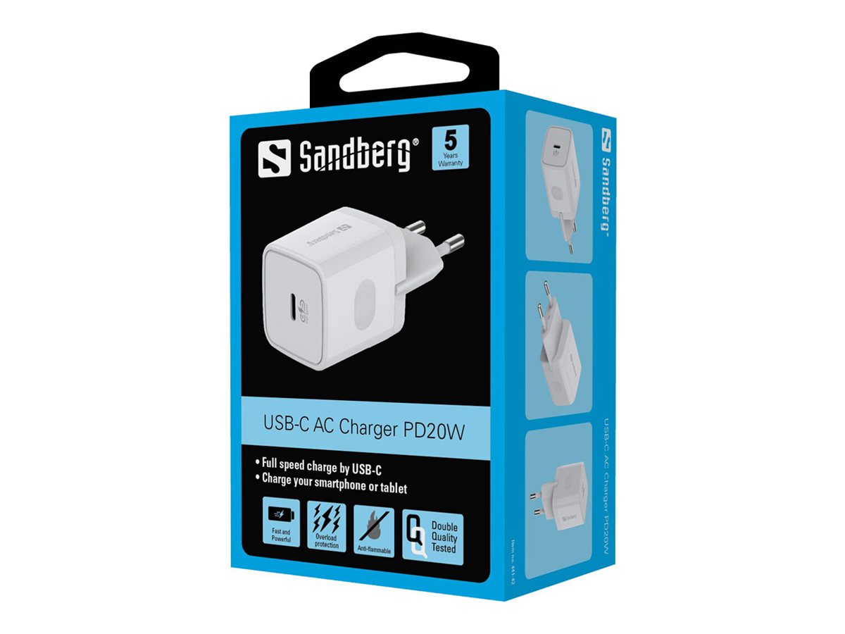 SANDBERG USB-C AC Charger PD20W in Anwendung