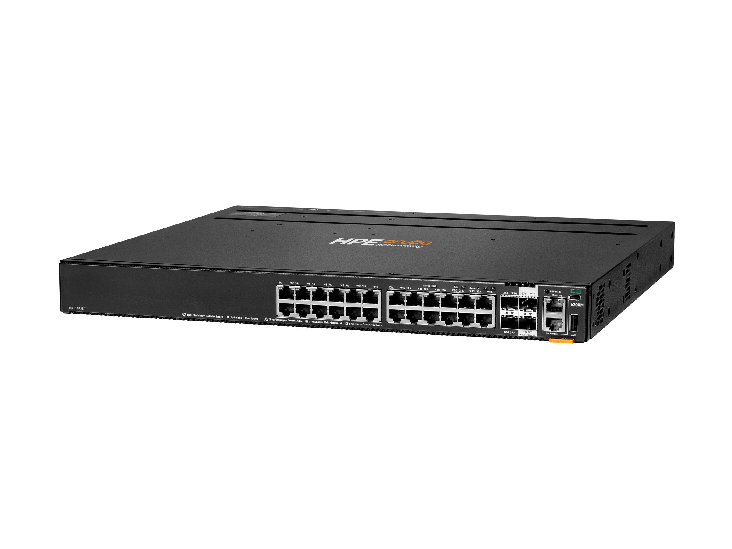 HPE Aruba 6200M 24G 4SFP+ Switch Detailansicht