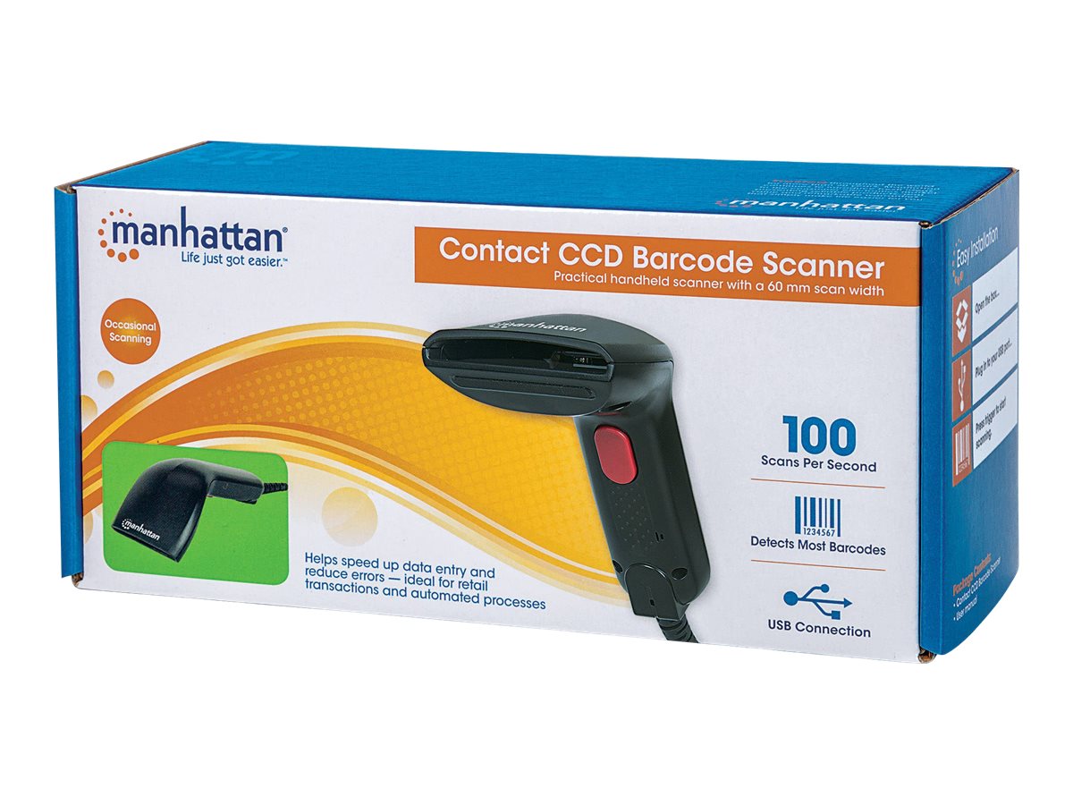 MANHATTAN CCD Kontakt-Barcodescanner Vorderansicht
