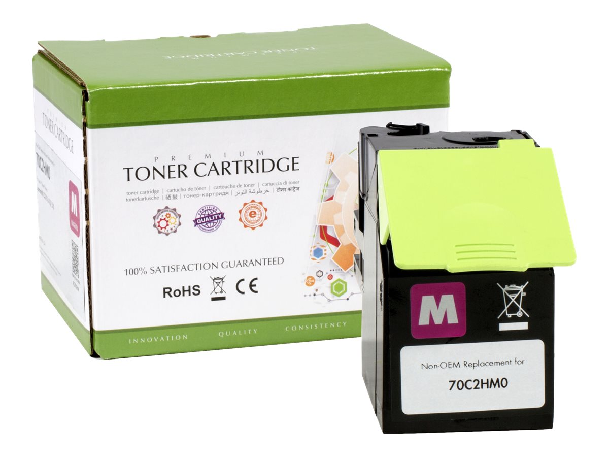 STATIC Tonerpatrone Lexmark 70C2HM0 magenta - Vorderansicht