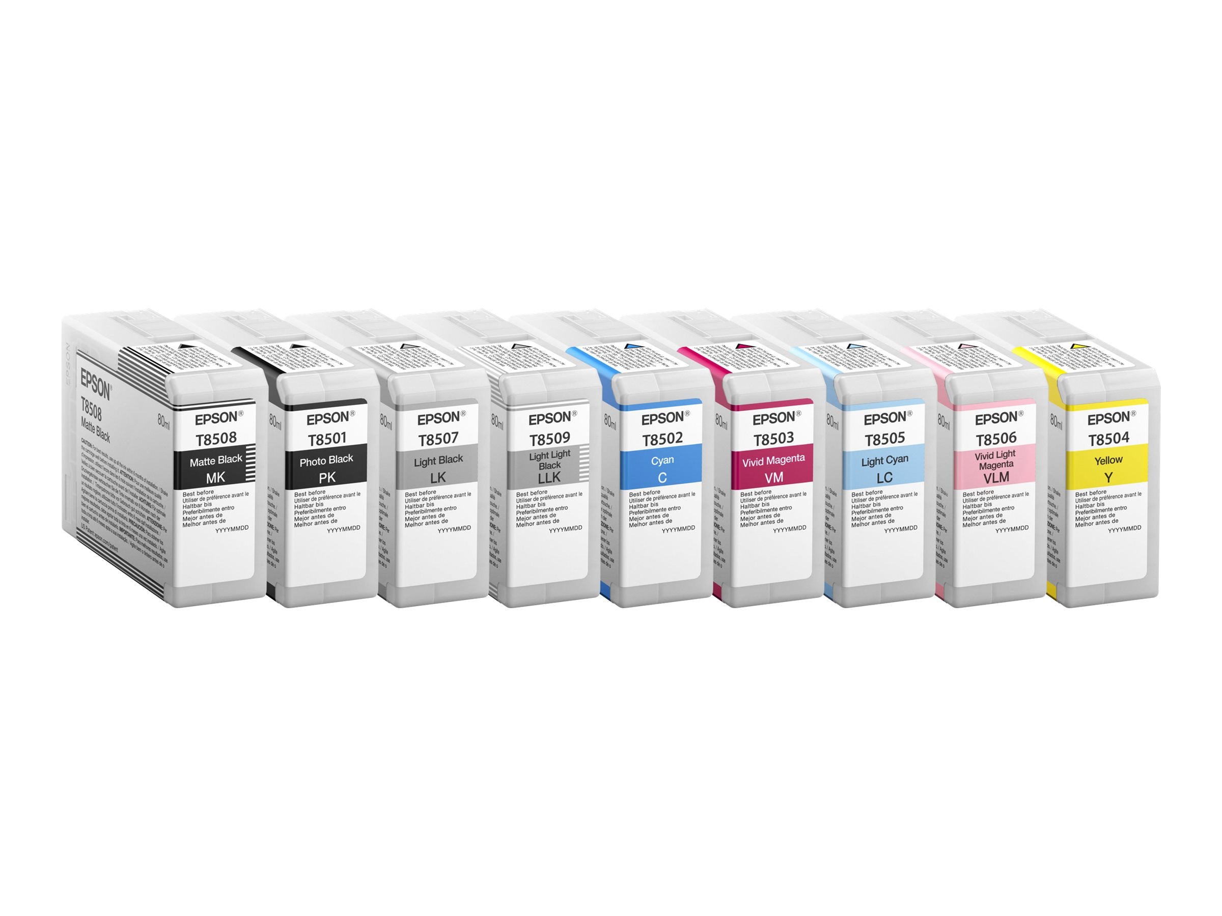 EPSON 5LB Singlepack Photo Black T850100 UltraChrome HD ink 80ml - Vorderansicht