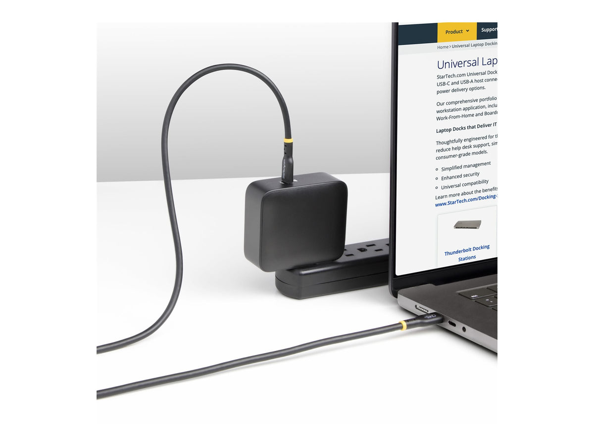 STARTECH.COM 3meter USB-C Ladekabel USB-IF zertifiziert USB C Schnellladekabel 240W PD EPR USB C 2.0 Laptop-Ladekabel