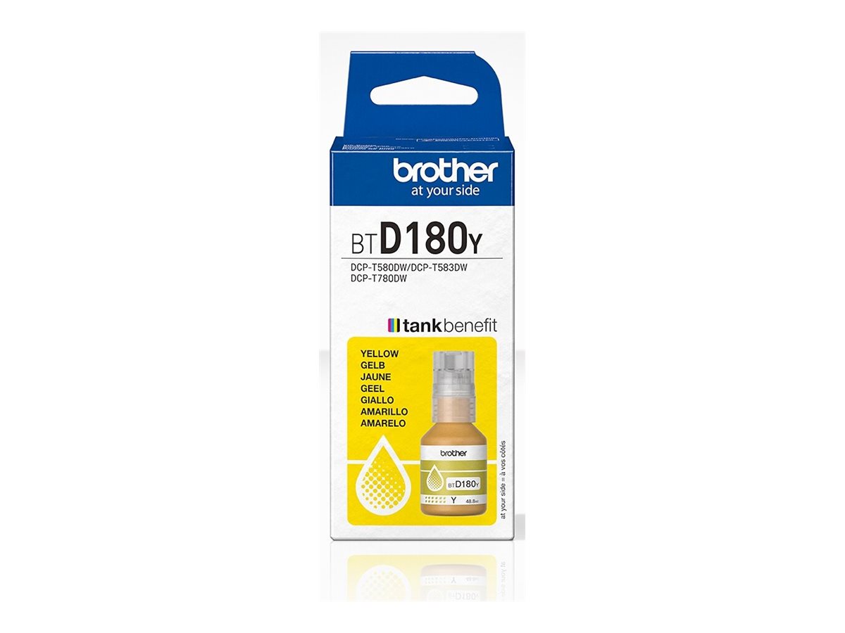 BROTHER BTD180Y Nachfülltinte Gelb - Verpackung