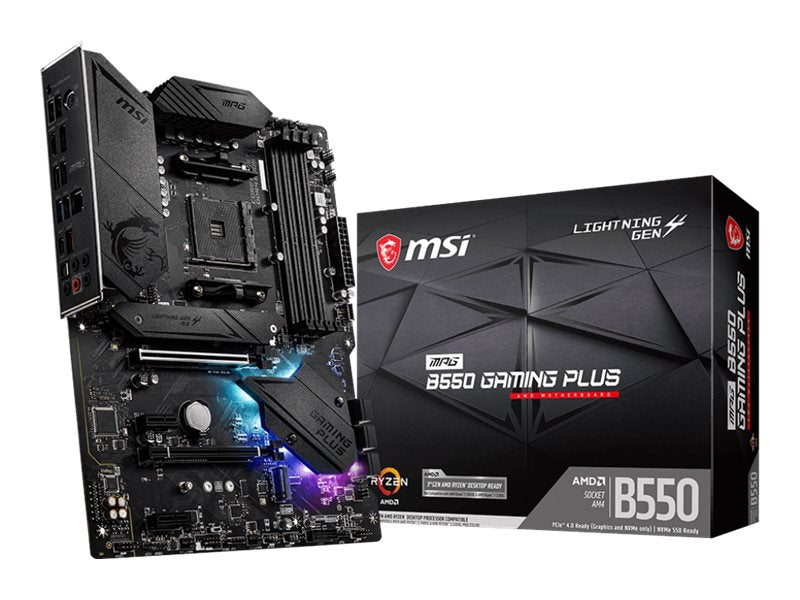 MSI MPG B550 GAMING PLUS ATX Motherboard Seitenansicht