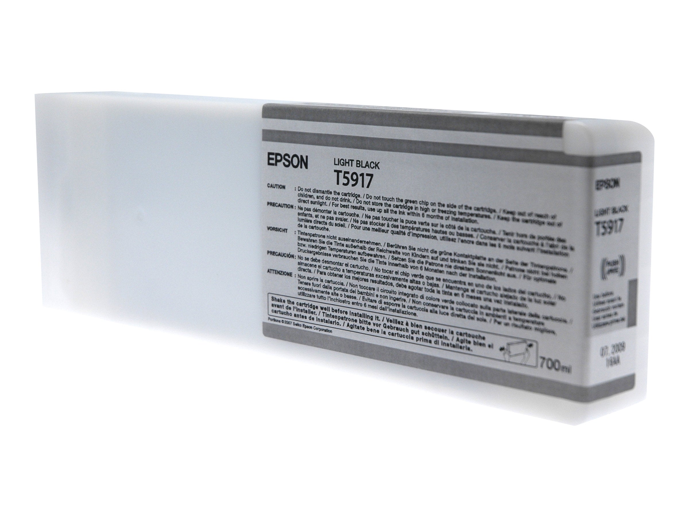 EPSON T5917 Tintenpatrone light black Vorderansicht