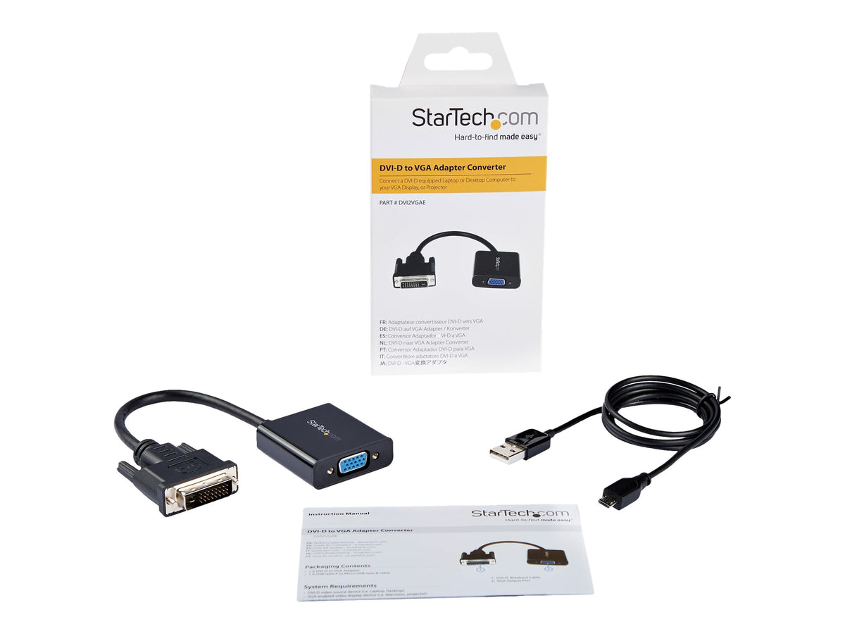 STARTECH.COM DVI-D auf VGA Aktives Video Adapter Vorderansicht