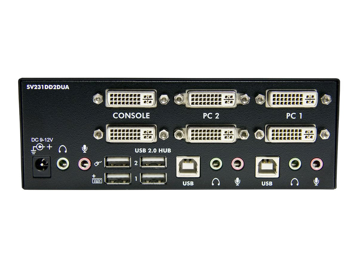 STARTECH.COM 2 Port DVI USB KVM Switch Detailansicht