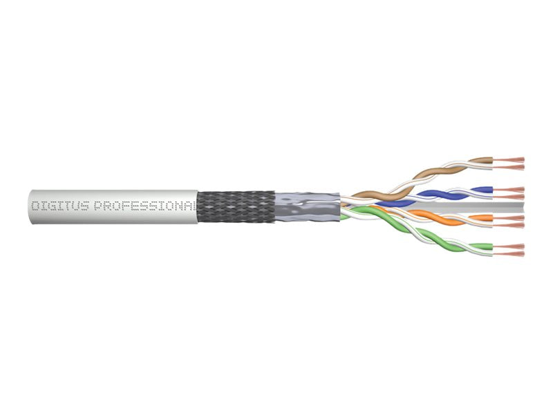 DIGITUS CAT 6 SF-UTP Roh-Patchkabel 100 m Box - Vorderansicht
