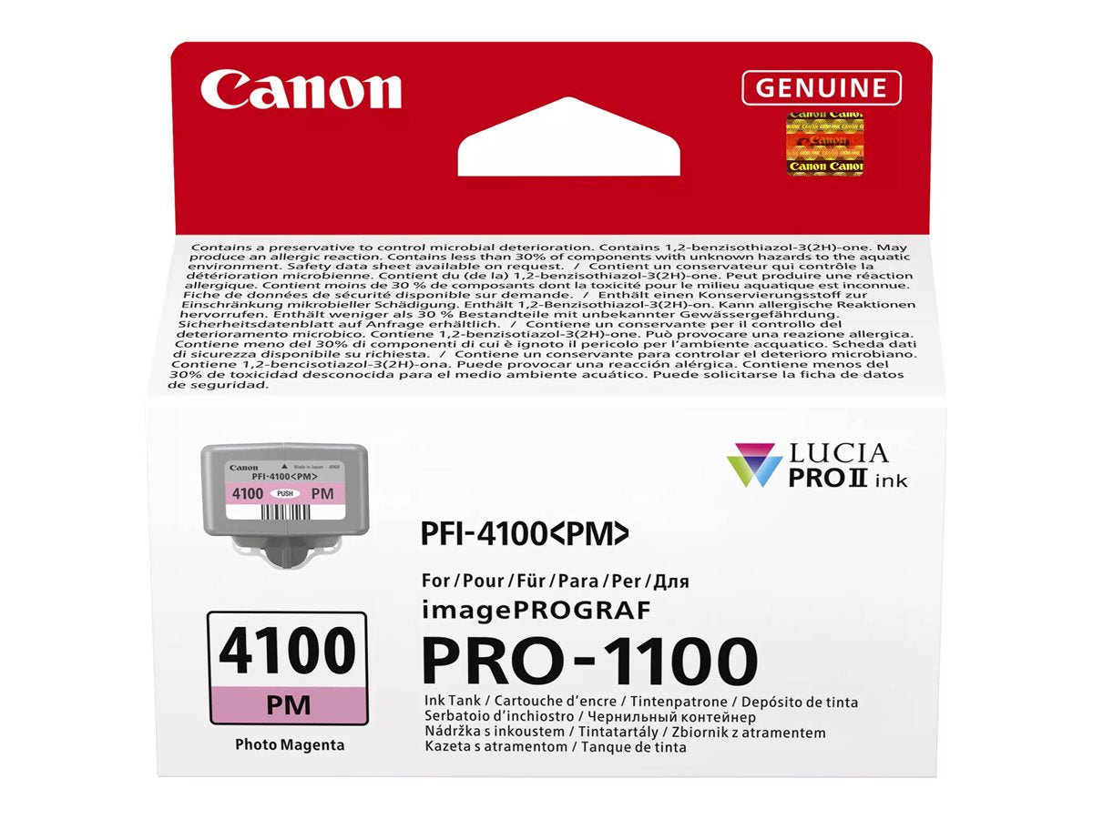 CANON INK PFI-4100 Photo Magenta tank - Vorderansicht