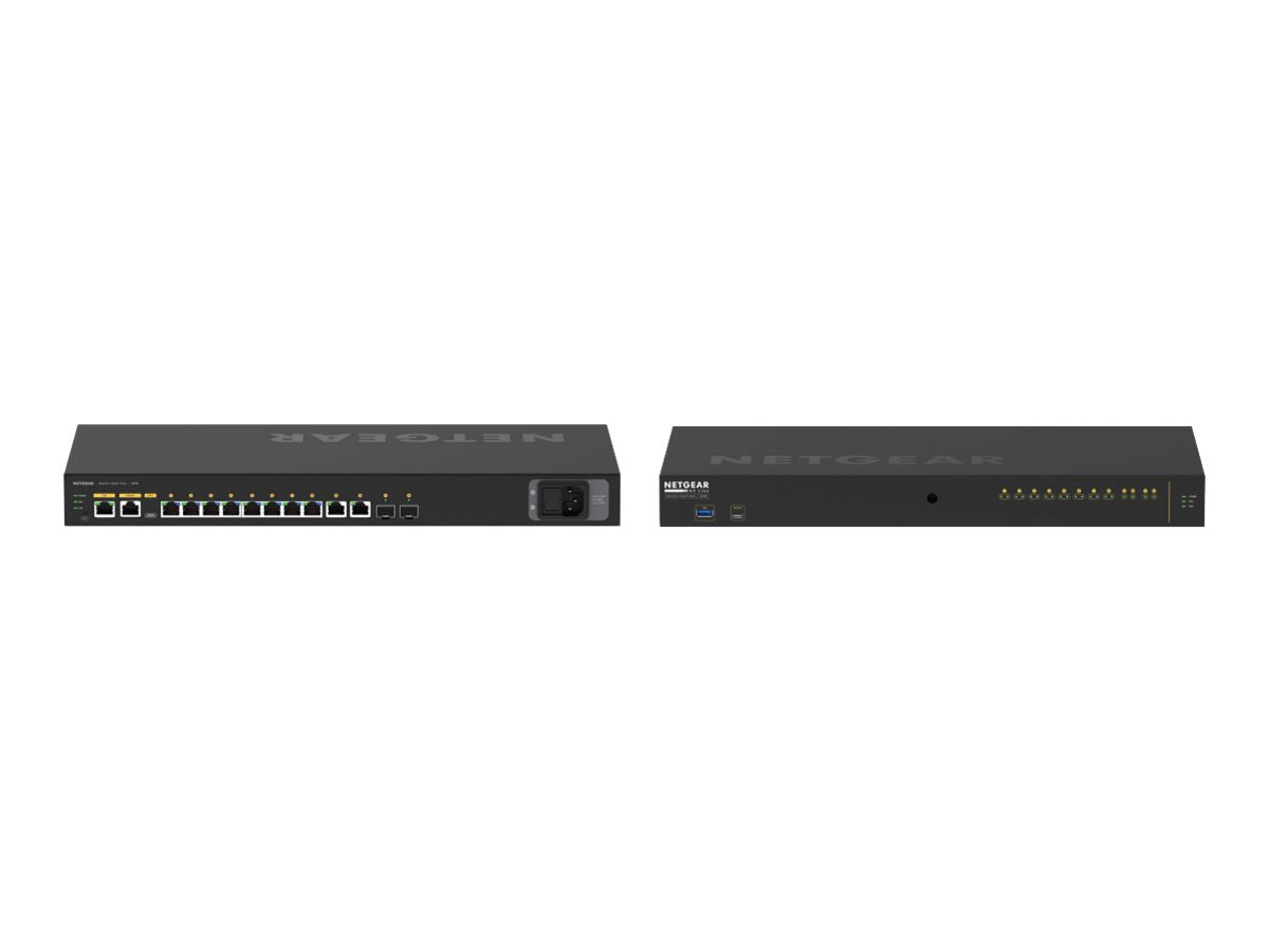 NETGEAR GSM4212P AV Line M4250-10G2F-PoE+ Switch Vorderansicht