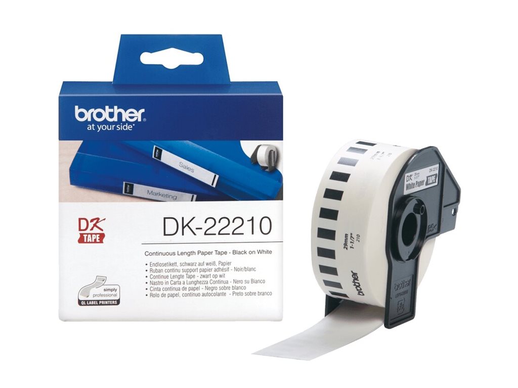 BROTHER P-Touch DK-22210 Etikettenrolle Detailansicht