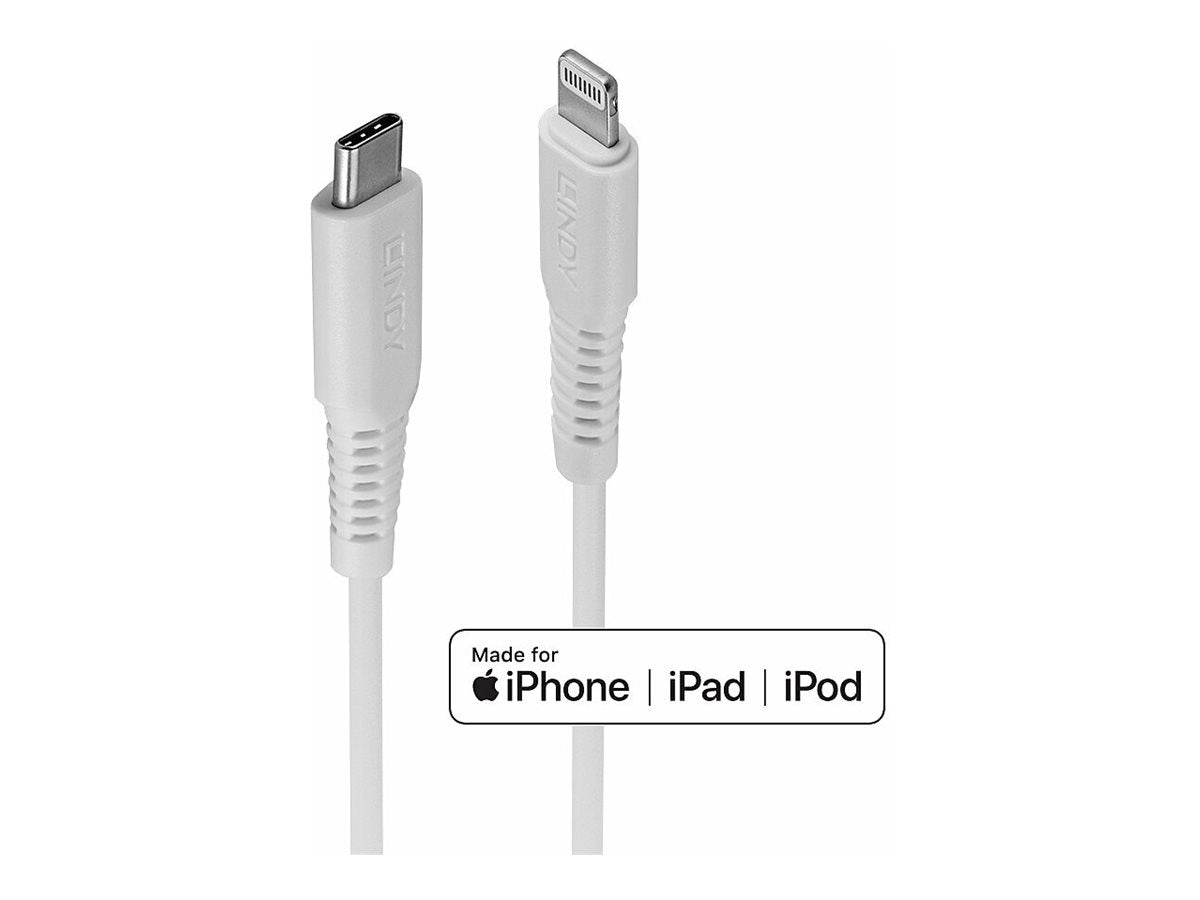 LINDY 0.5m USB Typ C an Lightning Kabel Vorderansicht