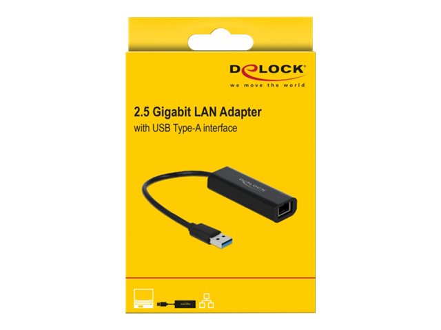 DELOCK Adapter USB Typ-A Stecker zu 2,5 Gigabit LAN - Verpackung