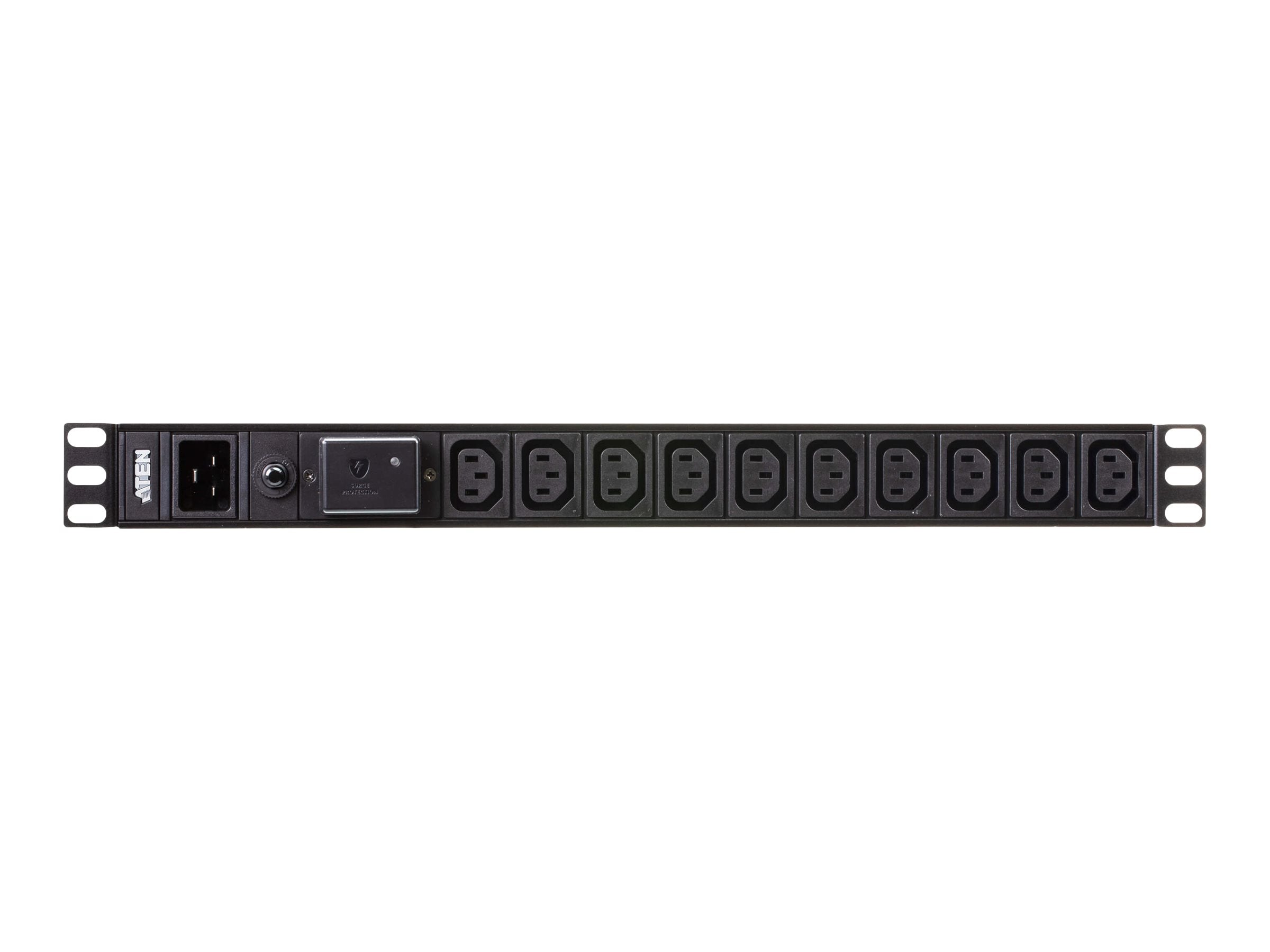 ATEN PE0218SG 1U 16A 18-Port Basic PDU Vorderansicht