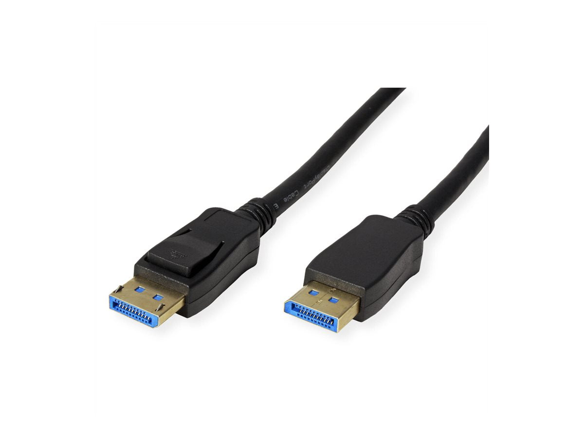 ROLINE DisplayPort Kabel v2.0 DP ST - ST schwarz 3m Vorderansicht