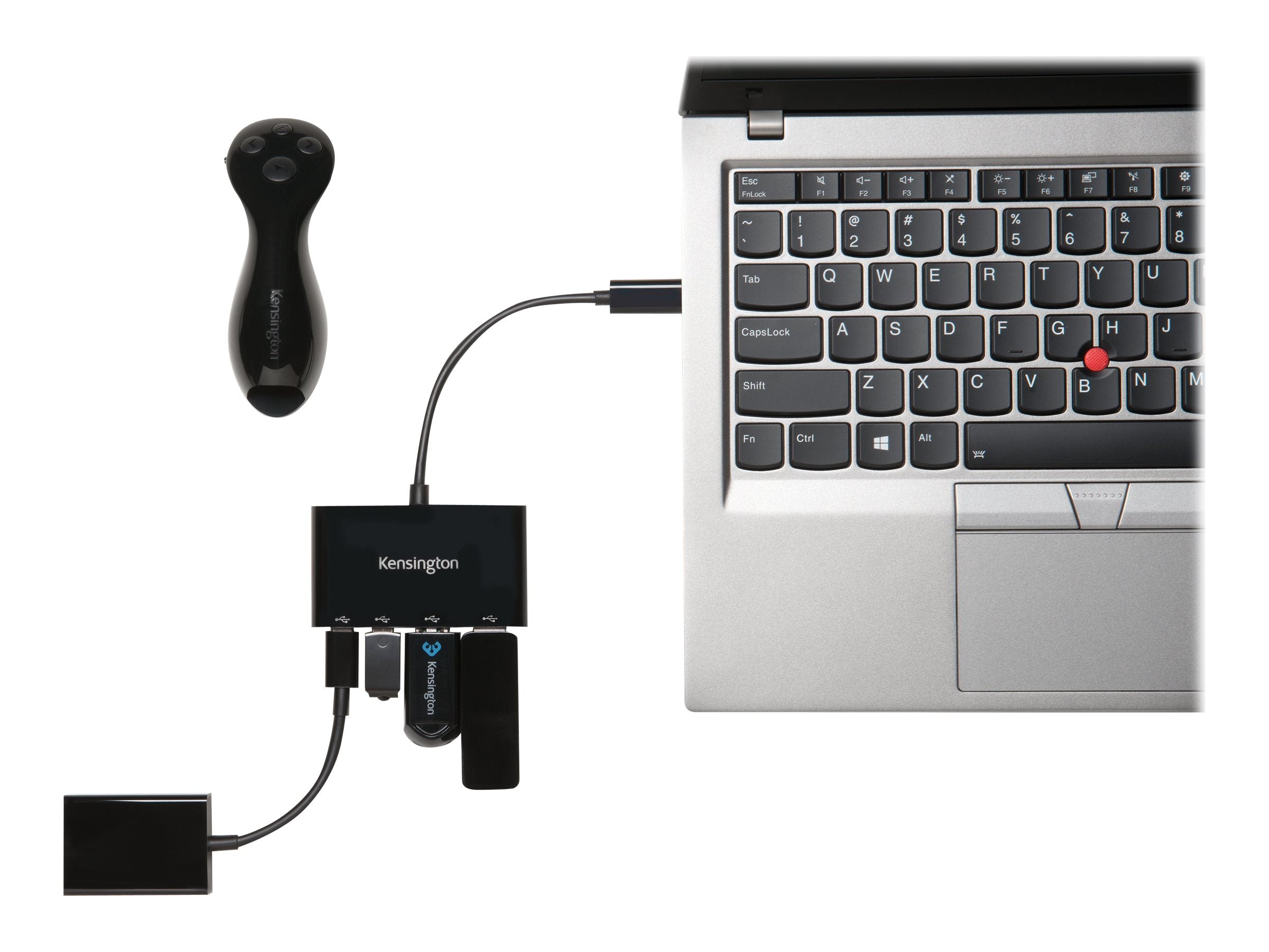 KENSINGTON CH1000 USB-C 4-Port Hub Verpackung