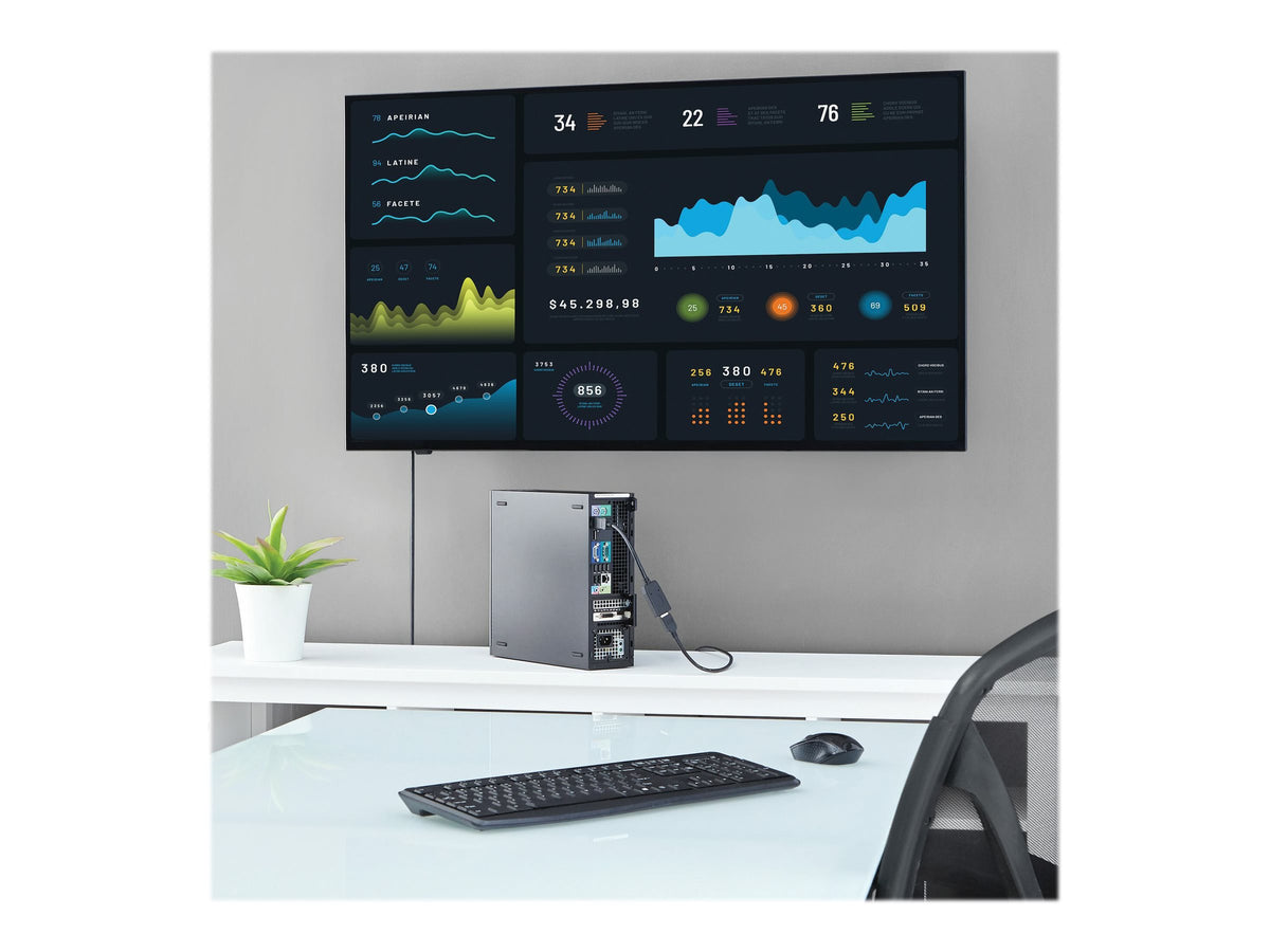 STARTECH.COM DisplayPort auf HDMI Video Adapter / Konverter - DP zu HDMI mit bis zu 1920x1200 - DP / HDMI Länge 24cm St/Bu