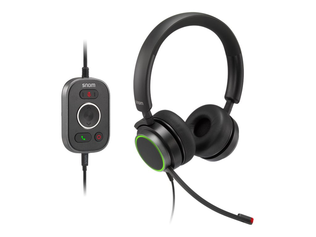 SNOM A330D Headset wired duo - Vorderansicht