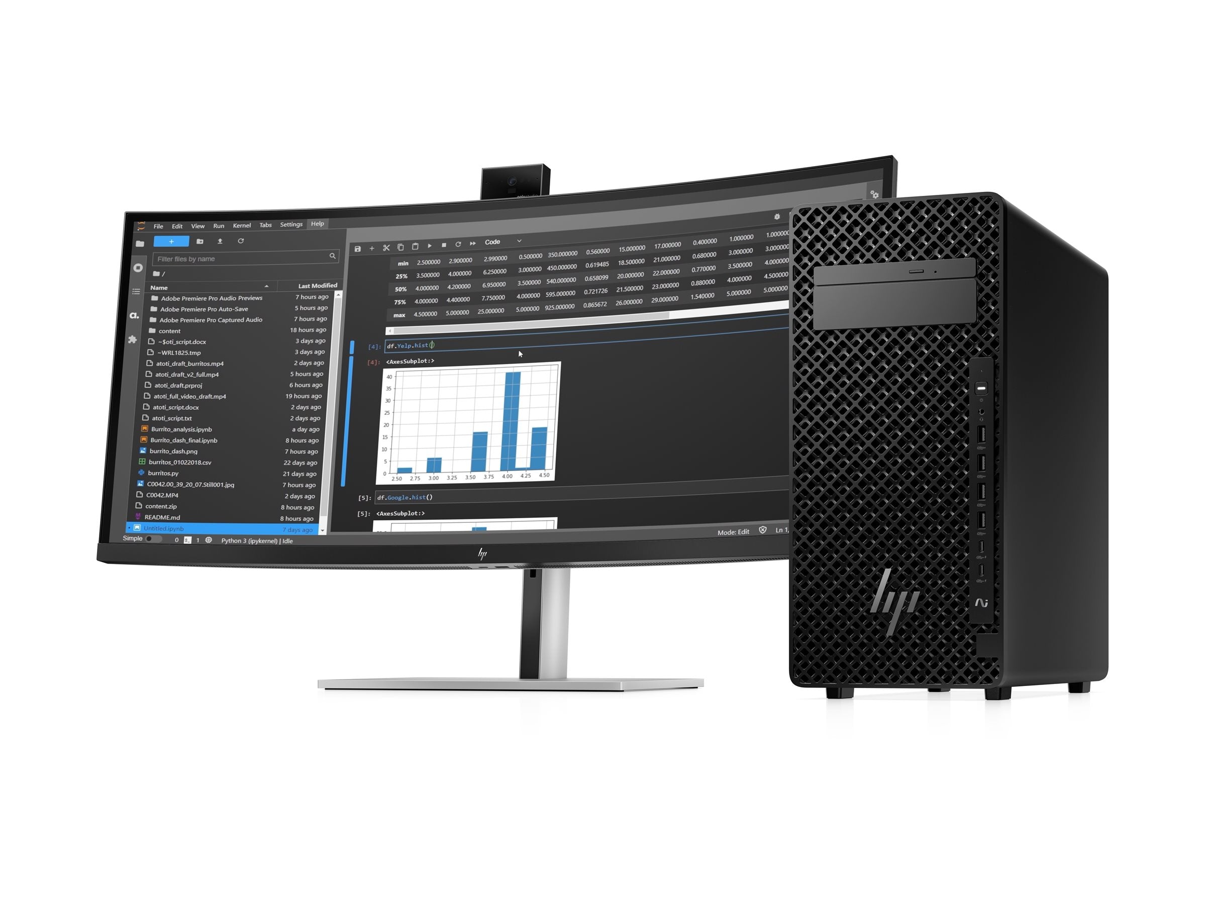HP Z2 Tower G1i Vorderansicht