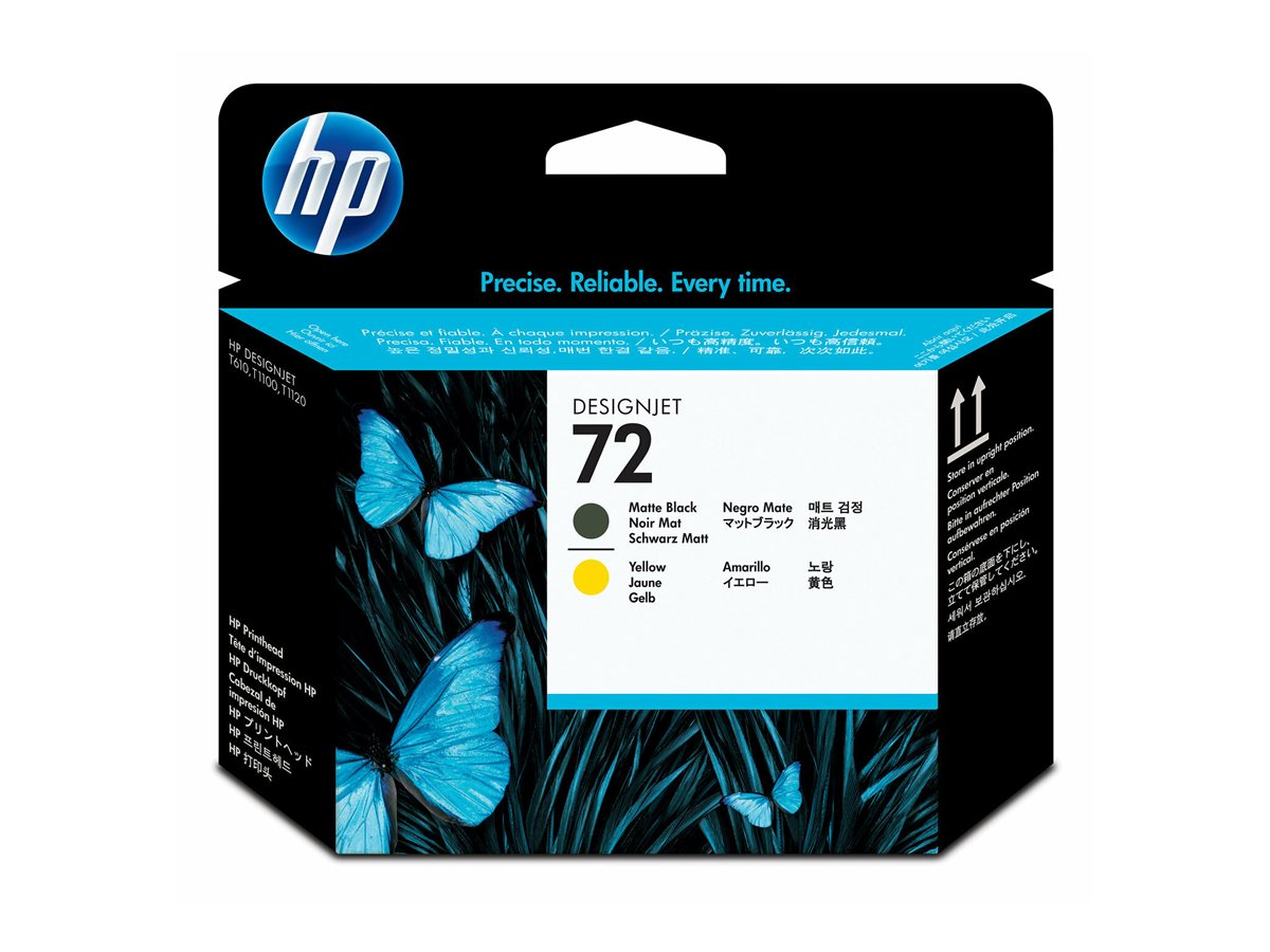 HP 72 Druckkopf C9384A matte black and yellow - Verpackung