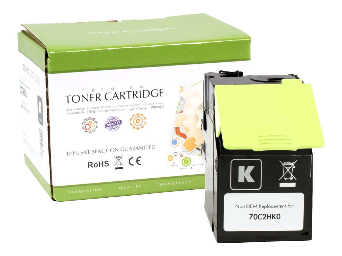 STATIC Toner cartridge compatible with Lexmark 70C2HK0 - Vorderansicht