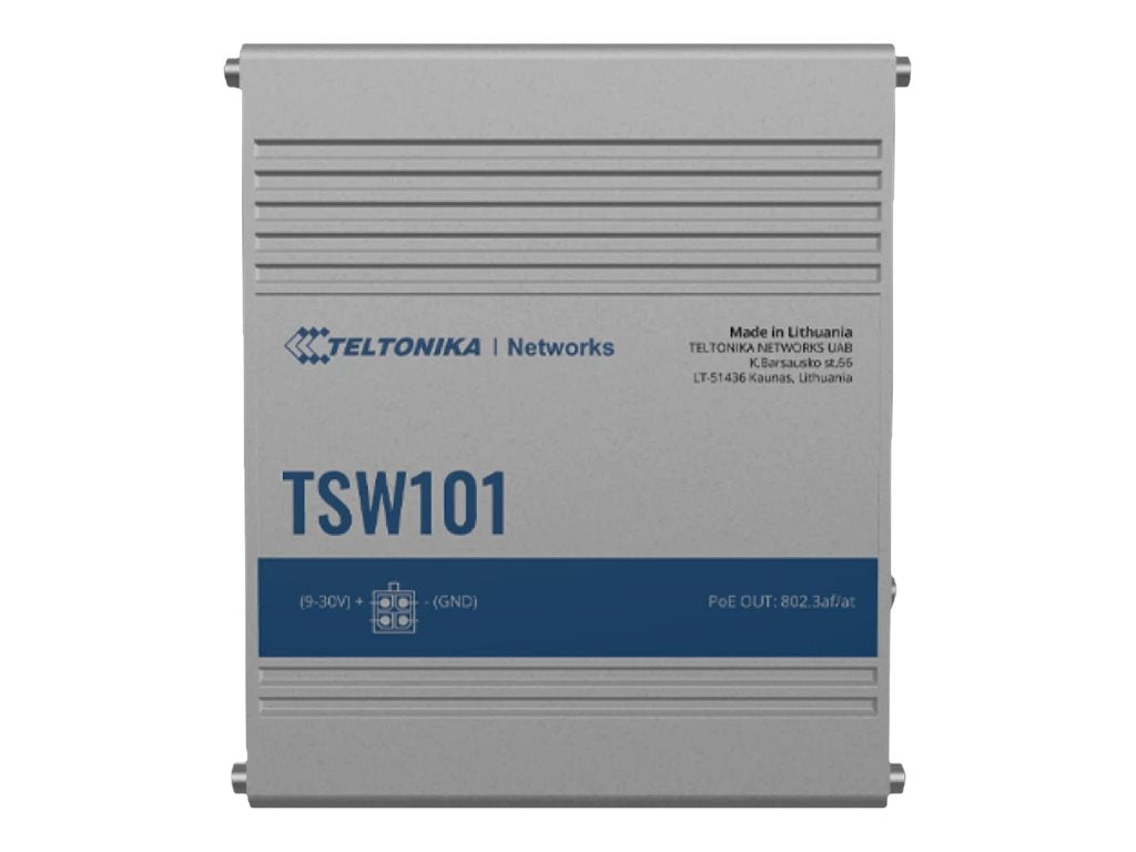 TELTONIKA NETWORKS TSW101 Automotive PoE+ Gigabit Ethernet Switch Vorderansicht