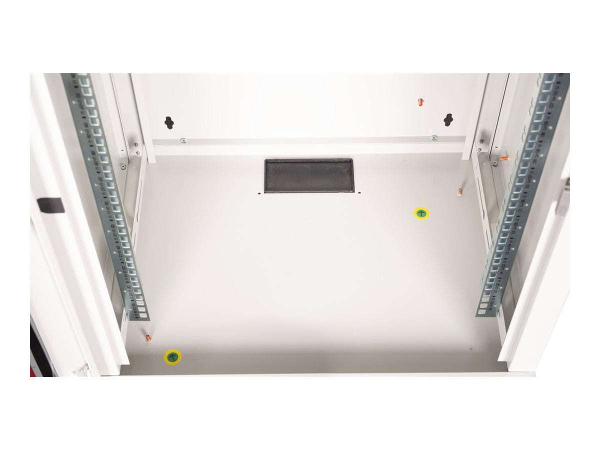 ROLINE Wandgehäuse Pro 48,26cm 19Zoll 16 HE 600x450 BxT grau - Innenansicht