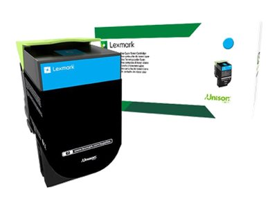 LEXMARK 702XC Toner cyan Standardkapazität Vorderansicht