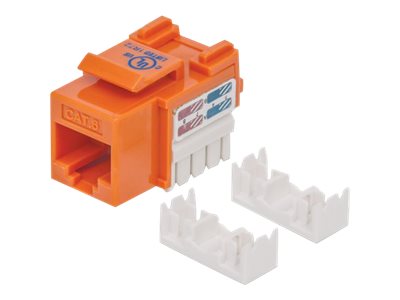 INTELLINET Cat6 Modularbuchse UTP Keystone Jack orange Verpackung