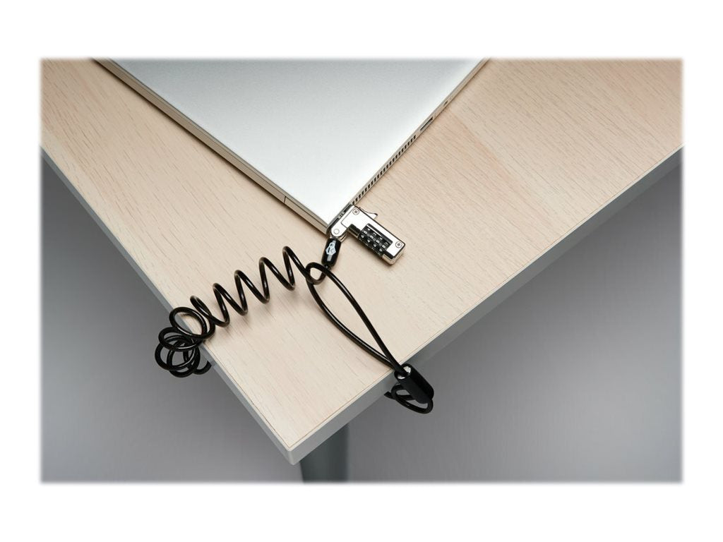 KENSINGTON Slim Kombinationsschloss Portables Laptopschloss für NanoSaver Security Slot zurücksetzbar