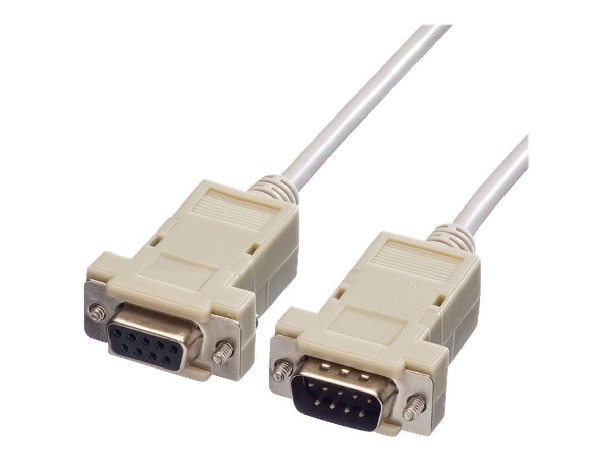 VALUE RS232-Kabel 9pol ST-BU 1,8m - Detailansicht Stecker