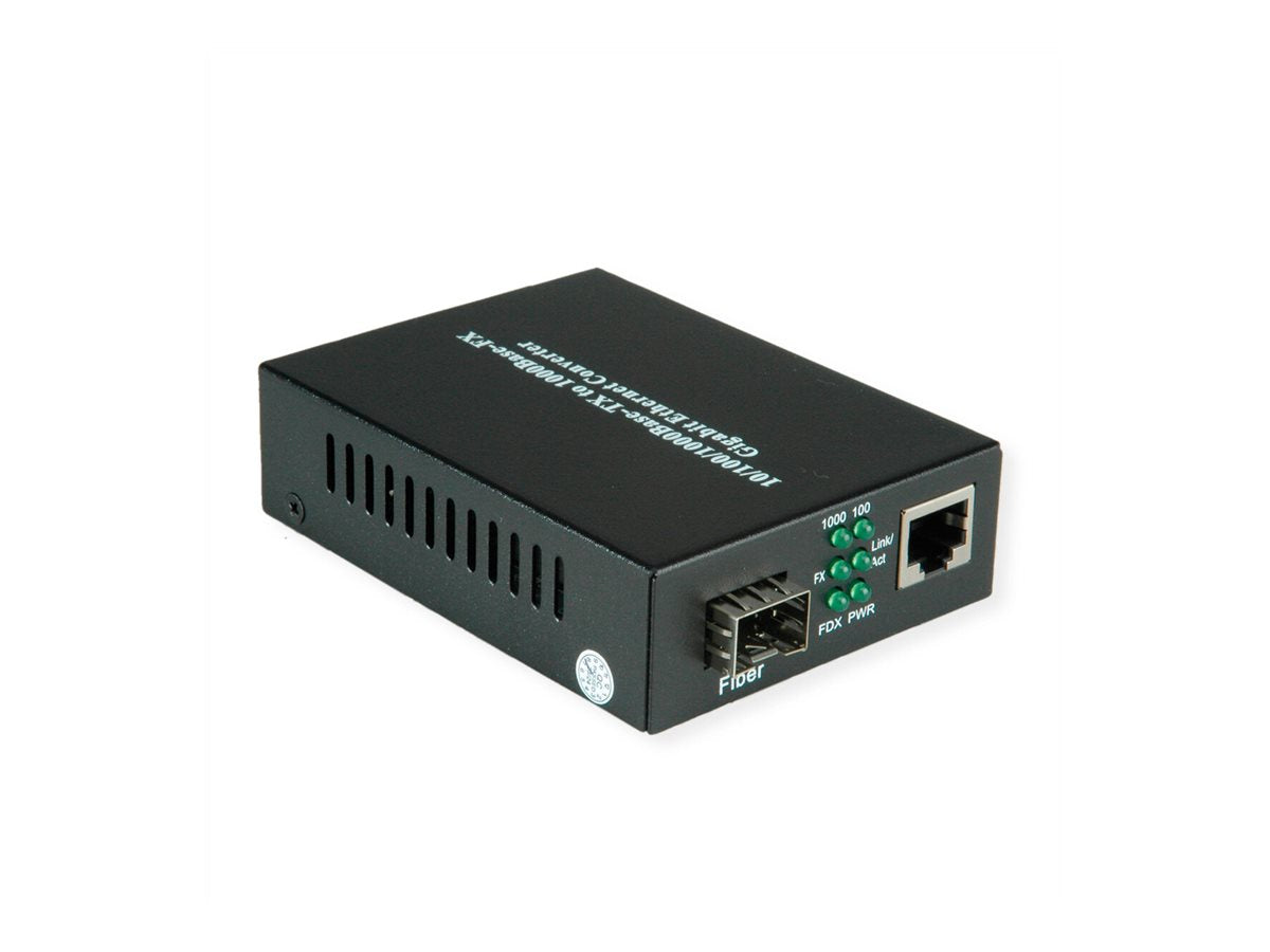 VALUE Gigabit Ethernet Konverter RJ-45 - SFP Rückansicht