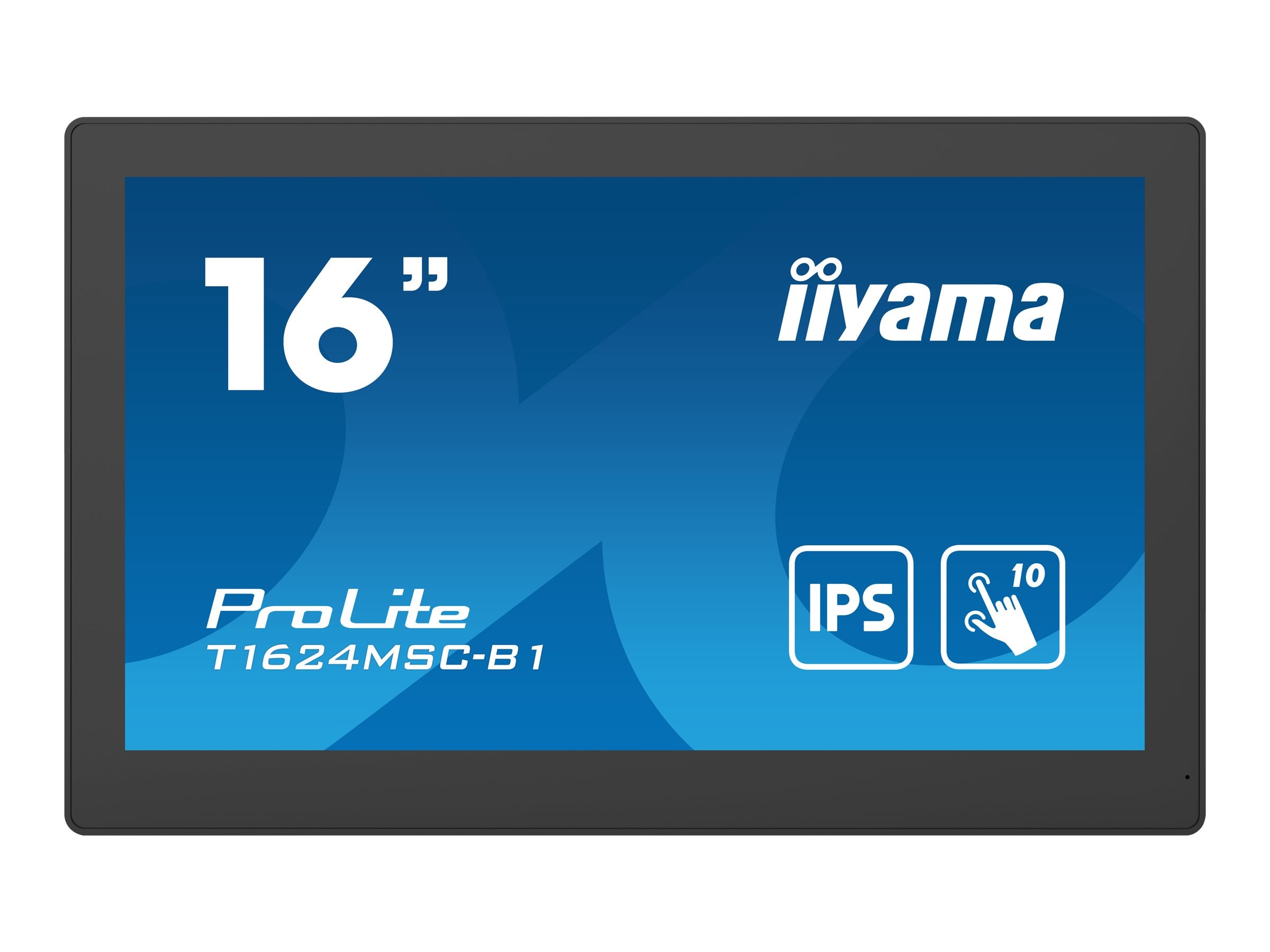 IIYAMA T1624MSC-B1 15,6 Zoll Touchscreen Monitor Vorderansicht