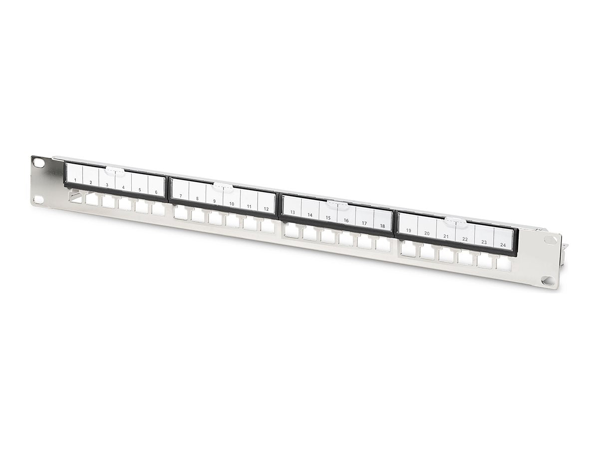 DIGITUS Modular Galvanized Patch Panel shielded 24-port Vorderansicht