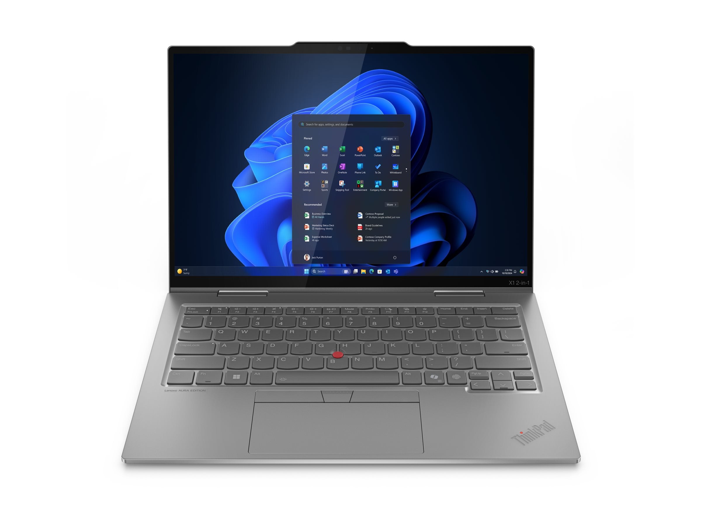 LENOVO ThinkPad X1 2-in-1 G10 Rückansicht
