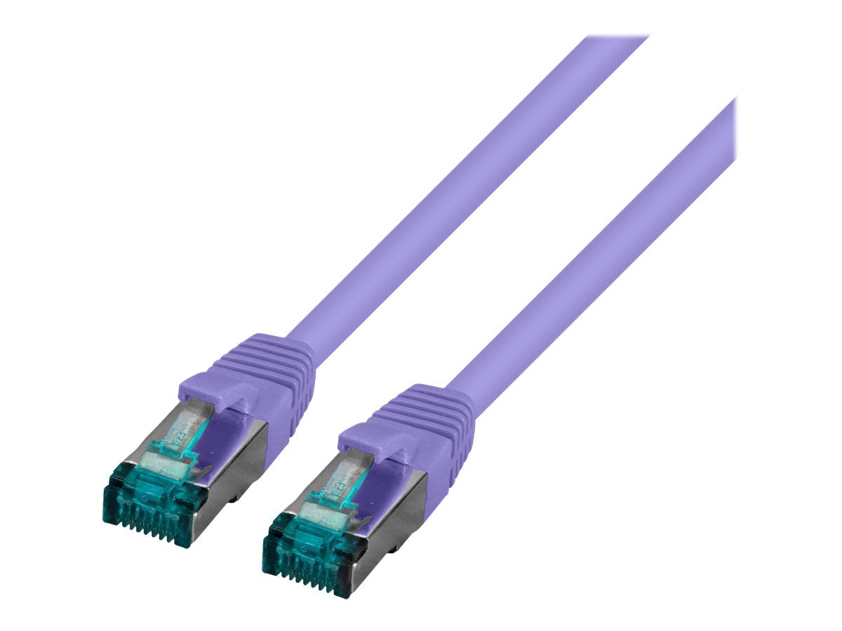 EFB RJ45 Patchkabel S/FTP Cat6A LSZH Violett 2m - Vorderansicht