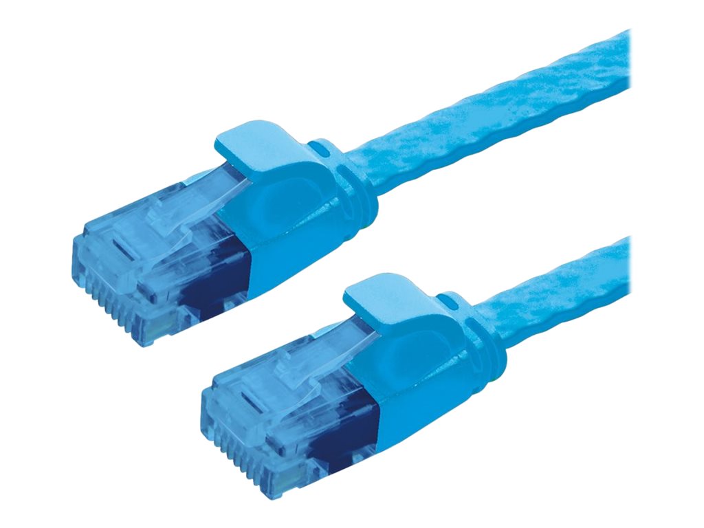 VALUE Patchkabel Kat.6A Class EA UTP extra-flach blau 3m - Vorderansicht