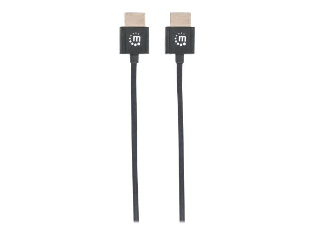 MANHATTAN High Speed HDMI Kabel 3m ultra duenn mit Ethernet-Kanal 4K UHD Aufloesung mit 60Hz 3D-Video
