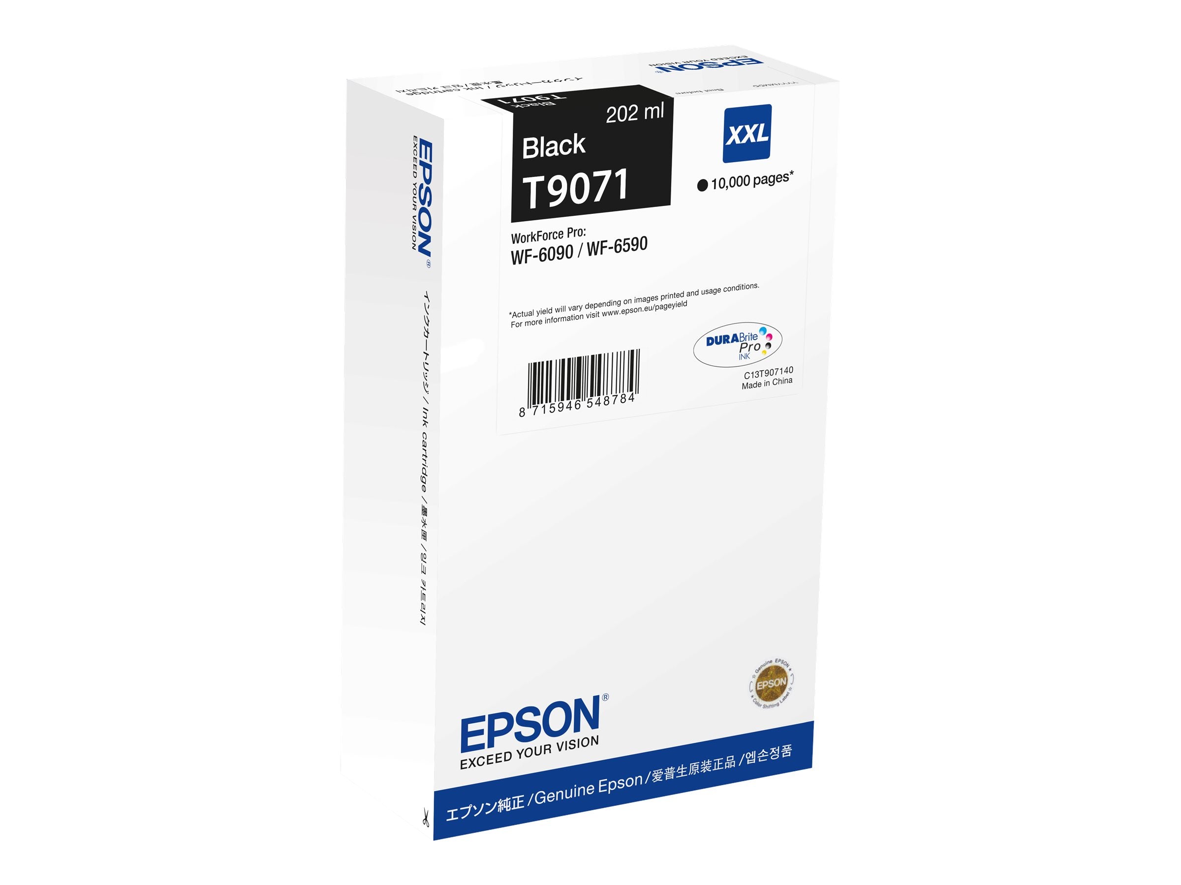EPSON 6LB WF-6xxx Ink Cartridge Black XXL Vorderansicht