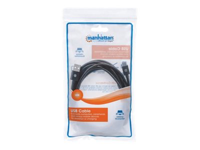 MANHATTAN USB 2.0 Typ C-Kabel 2m Vorderansicht