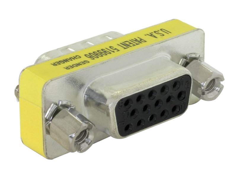DELOCK Adapter Gender Changer VGA Buchse-Buchse Vorderansicht