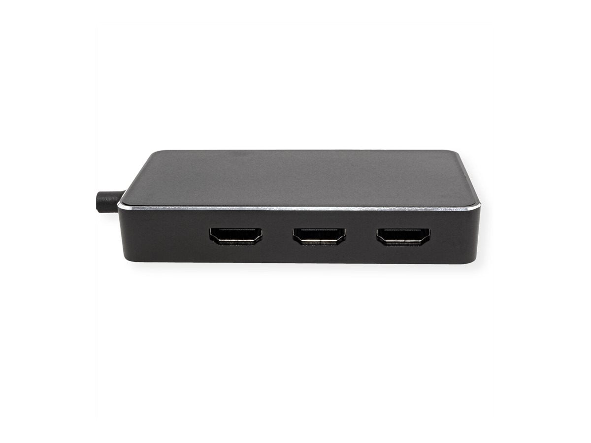 VALUE Multi-Display Adapter USB Typ C - 3x HDMI Multi-Stream 4K Anschlussansicht